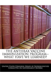 Anthrax Vaccine Immunization Program--What Have We Learned?