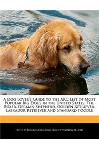 A Dog Lover's Guide to the Akc List of Most Popular Big Dogs in the United States