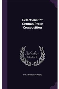 Selections for German Prose Composition