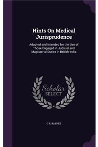 Hints On Medical Jurisprudence