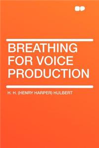 Breathing for Voice Production
