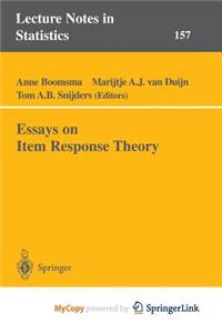Essays on Item Response Theory