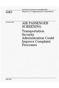 Air Passenger Screening