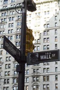 Wall Street Sign in New York City Journal