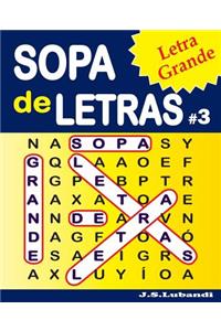 SOPA de LETRAS #3 (Letra Grande)