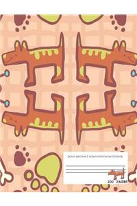 Dogs Abstract Composition Notebook