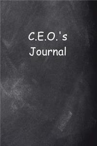 C.E.O.'s Journal Chalkboard Design