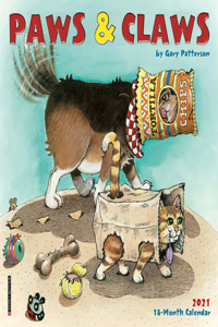 Paws & Claws by Gary Patterson 2021 Mini Calendar