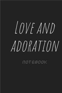 Love and adoration, Personal Journal Custom Notebook