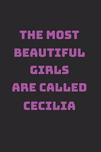 Cecilia Girl Woman Notebook
