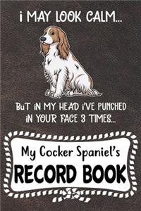 My Cocker Spaniel's Record Book