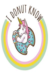 I donut know Unicorn notebook