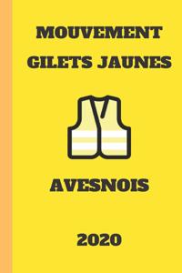 carnet ligné gilet jaunes Avesnois 2020 mouvement du peuple un carnet de note gilets jaunes mémento, livret, agenda, répertoire, cahier, calepin