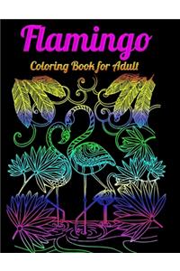 Flamingo Coloring Book for Adults