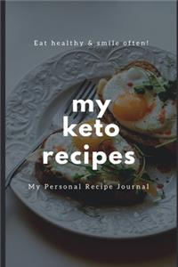 My Personal Keto Recipe Journal