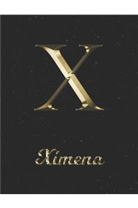 Ximena: 1 Year Daily Planner (12 Months) - Yellow Gold Effect Letter X Initial First Name - 2020 - 2021 - 365 Pages for Planning - January 20 - December 20 