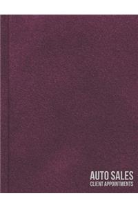 Undated Automotive Sales Commission Tracker and Client Appointment Log