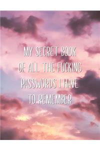 My Secret Book of all the Fucking Passwords I Have to Remember