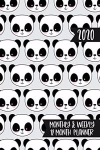 2020 Monthly & Weekly 12 Month Planner