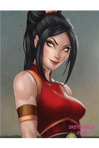 Sketchbook Plus: Sexy Anime Girls: 100 Large High Quality Sketch Pages (Azula)