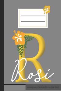 R Rosi Monogramm Notizheft Liniert 60 Blatt