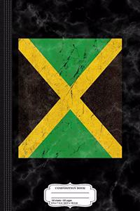 Distressed Flag of Jamaica Composition Notebook
