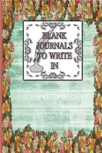 Blank Journals To Write In