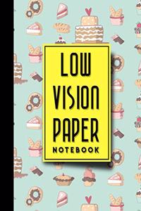 Low Vision Paper Notebook