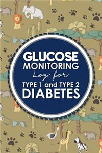 Glucose Monitoring Log for Type 1 and Type 2 Diabetes