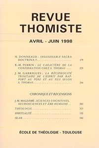 Revue Thomiste - 2/1998