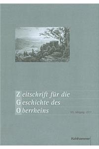 Zeitschrift Fur Die Geschichte Des Oberrheins