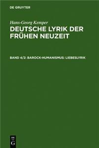 Barock-Humanismus: Liebeslyrik