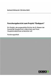Forschungsbericht zum Projekt Endspurt