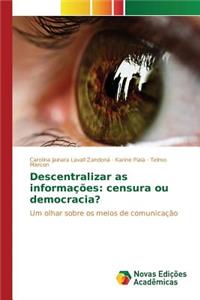 Descentralizar as informações