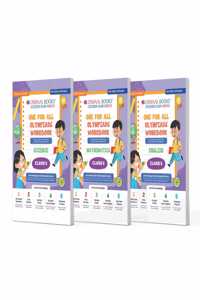 Oswaal One For All Olympiad Workbook Class 5 (Set of 3 Books) Maths, Science & English For 2024-25 Exam