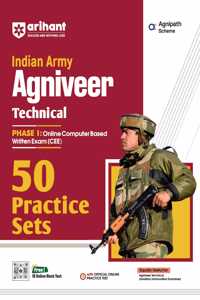 Arihant 50 Practice Sets for Indian Army Agniveer Technical Phase-I Online Computer Based Written Exam | Practice sets designed as per latest syllabus & exam pattern with official online practice test