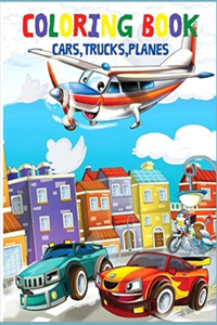 Coloring Book Cars Trucks Planes