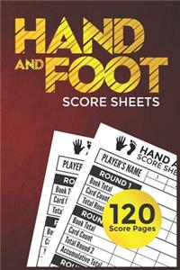 Hand And Foot Score Sheets