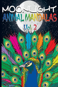 Moonlight animal mandalas Vol 2