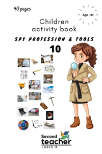 Spy Profession and Tools;children Activity Book-10