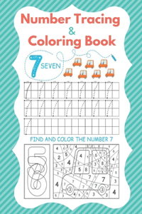 Number Tracing and Coloring Book