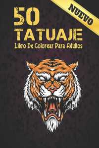 50 Tatuaje Libro De Colorear Para Adultos