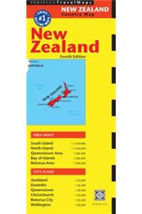 New Zealand Travel Map Fourth Edition