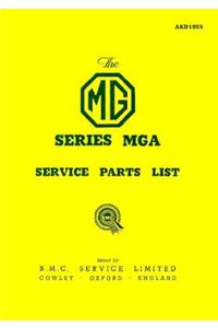 MG MGA 1500 Parts Catalogue