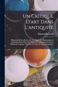 Critique D'art Dans L'antiquité