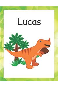 Lucas: Customized Lined Notebook for Boys