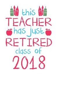 Teacher Retired 2018