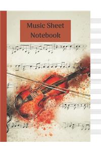 Music Sheet Notebook