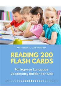 Reading 200 Flash Cards Portuguese Language Vocabulary Builder For Kids