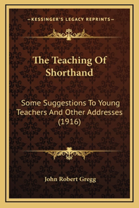 The Teaching Of Shorthand